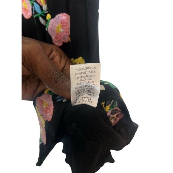 Umgee Floral Embroidered Swing Dress Y2K Style Feminine Cottagecore Fairygoth - Picture 3 of 7